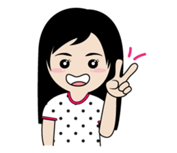sassy little girl sticker #6663780