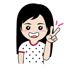 sassy little girl sticker #6663780
