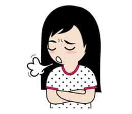 sassy little girl sticker #6663782