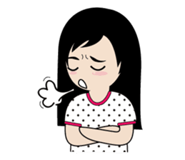 sassy little girl sticker #6663782