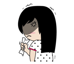 sassy little girl sticker #6663783