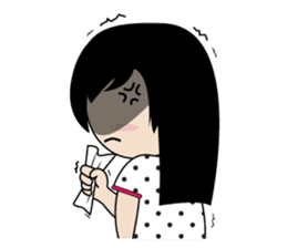 sassy little girl sticker #6663783