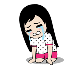 sassy little girl sticker #6663786