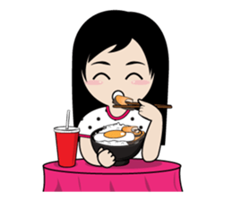 sassy little girl sticker #6663790