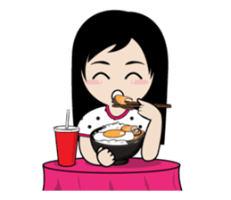 sassy little girl sticker #6663790