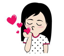sassy little girl sticker #6663791