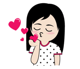 sassy little girl sticker #6663791