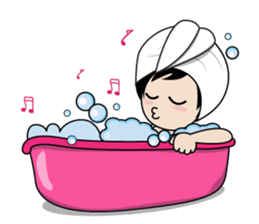 sassy little girl sticker #6663793