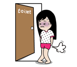 sassy little girl sticker #6663794
