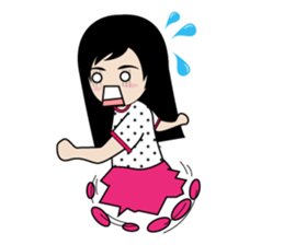 sassy little girl sticker #6663795