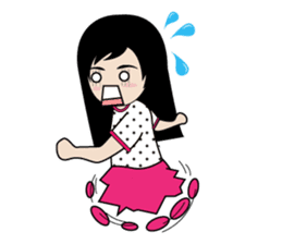 sassy little girl sticker #6663795