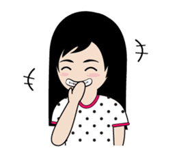 sassy little girl sticker #6663797