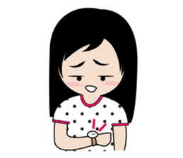 sassy little girl sticker #6663799