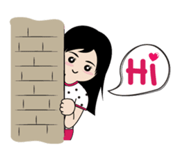 sassy little girl sticker #6663801