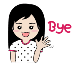 sassy little girl sticker #6663802