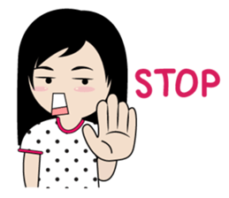 sassy little girl sticker #6663804