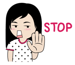 sassy little girl sticker #6663804
