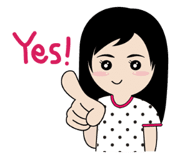 sassy little girl sticker #6663805