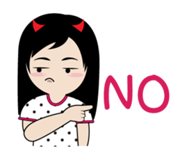 sassy little girl sticker #6663806