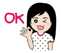 sassy little girl sticker #6663807