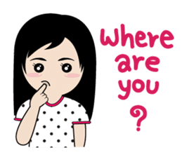 sassy little girl sticker #6663808