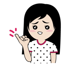sassy little girl sticker #6663809
