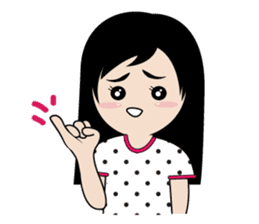 sassy little girl sticker #6663809