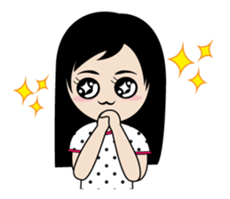 sassy little girl sticker #6663812