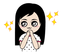 sassy little girl sticker #6663812