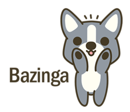 Little black-Corgi-dog sticker #6664216