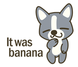 Little black-Corgi-dog sticker #6664218