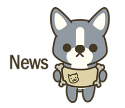 Little black-Corgi-dog sticker #6664219