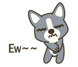 Little black-Corgi-dog sticker #6664244