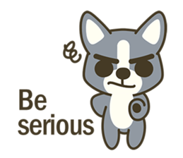 Little black-Corgi-dog sticker #6664247