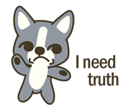 Little black-Corgi-dog sticker #6664248