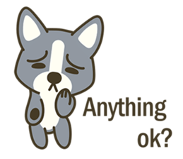 Little black-Corgi-dog sticker #6664251