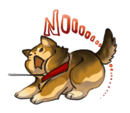 Shiba HATI BowBow 2 sticker #6664278