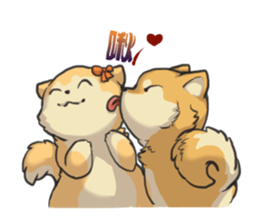 Shiba HATI BowBow 2 sticker #6664291