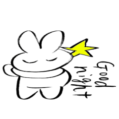 Brush pen rabbit English