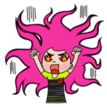 Naughty Pink Hair Girl Story sticker #6664618