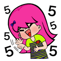 Naughty Pink Hair Girl Story sticker #6664624