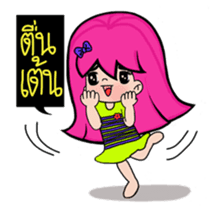 Naughty Pink Hair Girl Story sticker #6664633