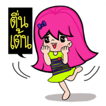 Naughty Pink Hair Girl Story sticker #6664633