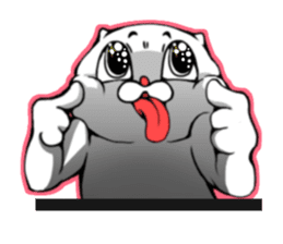 cat of an impudent face2 sticker #6664820