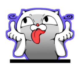 cat of an impudent face2 sticker #6664821