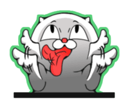 cat of an impudent face2 sticker #6664822