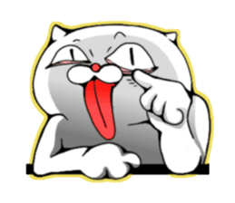 cat of an impudent face2 sticker #6664823