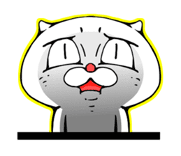 cat of an impudent face2 sticker #6664831