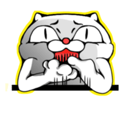 cat of an impudent face2 sticker #6664838