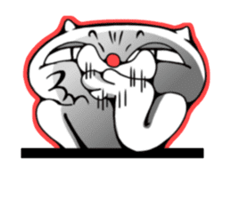 cat of an impudent face2 sticker #6664839